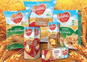 Russian Brands Lubyatovo Cereal and Cookies