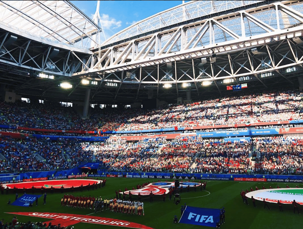 Krestovsky Stadium in St. Petersburg was opened in 2017.